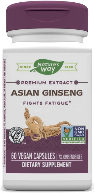 네이쳐스웨이 Nature's Way Asian Ginseng 아시아인삼(포장 다를 수 있음), 1개 - 쿠팡