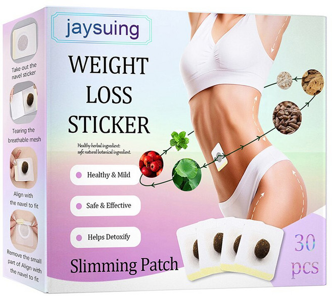 기적의 살빼기 다이어트배꼽패치30Pcs 강력한 슬리밍 손실 지방 패치 레코딩 셀룰 라이트 여성 남성 다이어, 1개