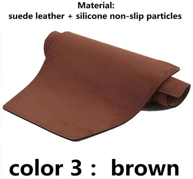 액세서리 스웨이드 가죽 대시 매트 보드 커버 카펫 자동차 스타일링 미쓰비시 몬테로 파제로 쇼군 v97, 02 Suede no speaker, 01 For Left Hand Drive, 03 Full Coffee