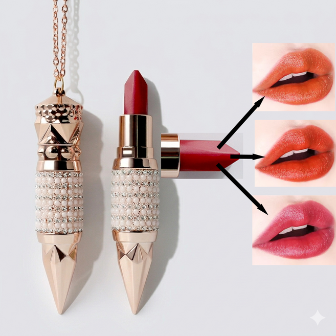 하나로 3종색상 반전 변색 매직 립스틱 안지워지는 롱래스팅 묻어남 없는 립 철벽 지속 변색 타투 립스틱, 02, 1개