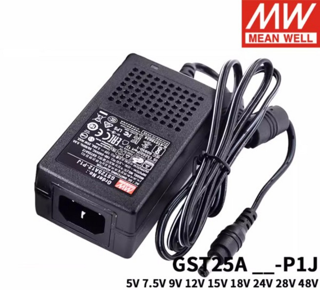 MEAN WELL 전원 공급 장치 GST25A GST25A05-P1J 5V GST25A07-P1J 7.5V GST25A09-P1J 9V GST25A12-P1J 12V G, 01 CHINA, 01 25w, 05 GST25A05-P1J    5V