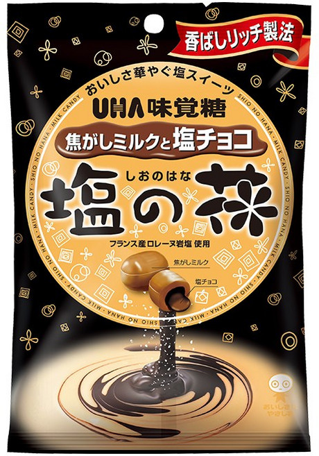 일본 미각당 소금꽃 카라멜 사탕 캔디 80g, 1개