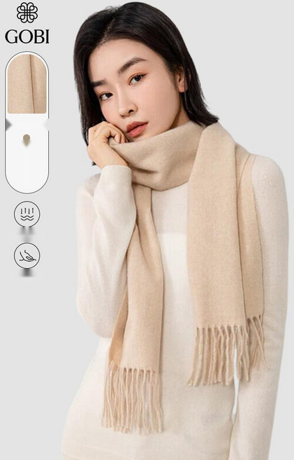 고비 몽골 캐시미어 100 커플 목도리 겨울 머플러