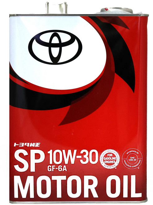 Toyota 豐田原廠機油 SP 10W-30 GF-6A 汽油引擎專用, 1個, 4L