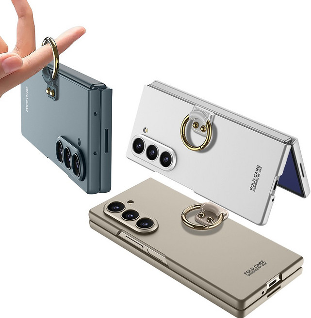 갤럭시 z폴드7 골드 링 액정 보호 풀커버 폴더 케이스