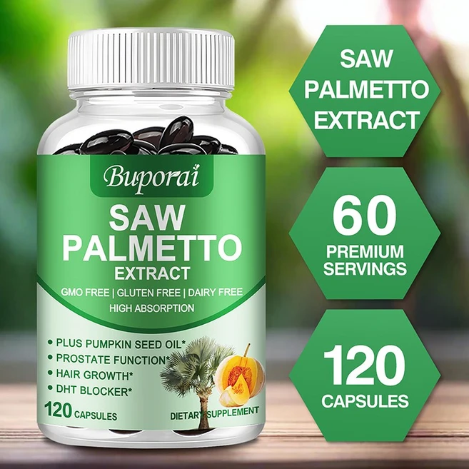 쏘팔메토 - 호박씨 오일 - 모발 성장 전립선 및 요로 건강 지원, 60정, 3개 - 쿠팡