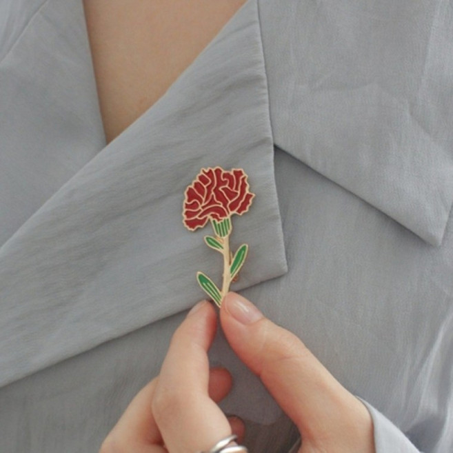 스승의날 카네이션 브로치 코사지 어버이 날 장식