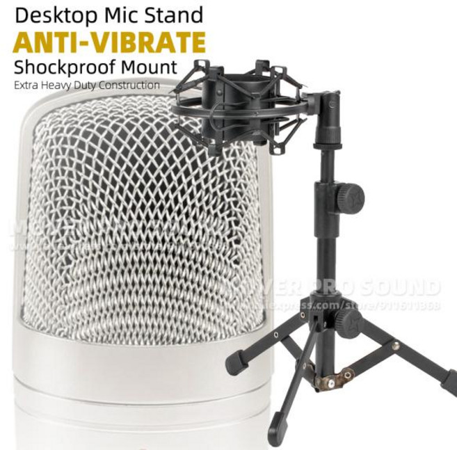 Behringer C-1 C-1U C-3 C1 C3 C 1 3 1U 용 데스크탑 마이크 스탠드 진동 방지 충격 방지 탁상 홀더 마이크 충격 마운트, 기본