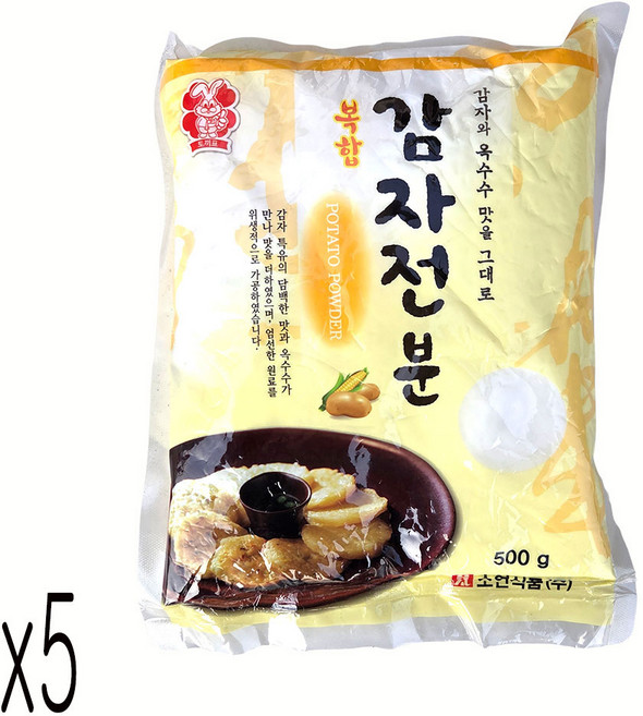 새마원 소연 복합 감자전분 수입산 혼합(감자전분20% 옥수수전분80%), 5개, 500g