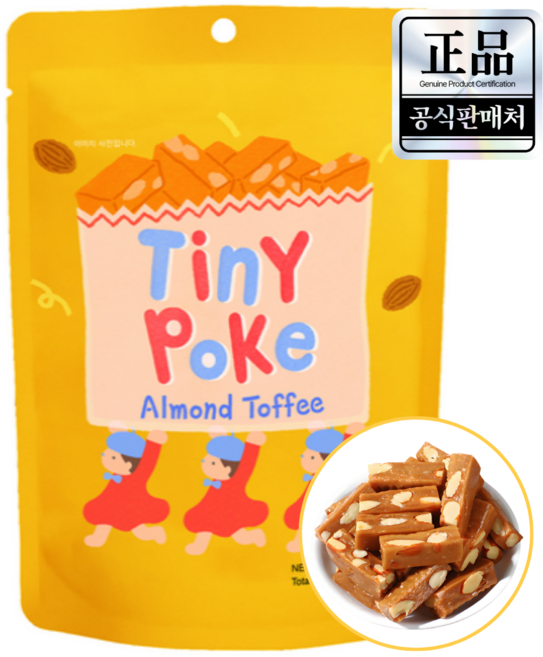 티니포크 프리미엄 꿀 아몬드 카라멜 사탕, 1개, 108g