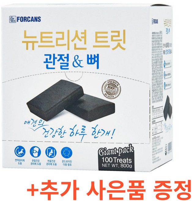 포켄스 강아지 뉴트리션 트릿 영양제, 100회분, 뼈/관절강화, 1개