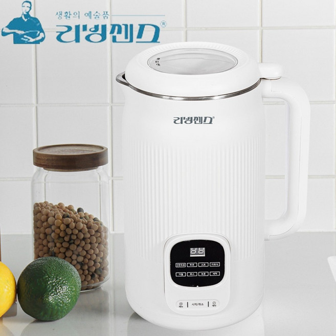 유니맥스 스텐레스 두유 제조기 이유식 만들기 죽 만드는 기계 대용량 두유기 콩물 메이커, 화이트