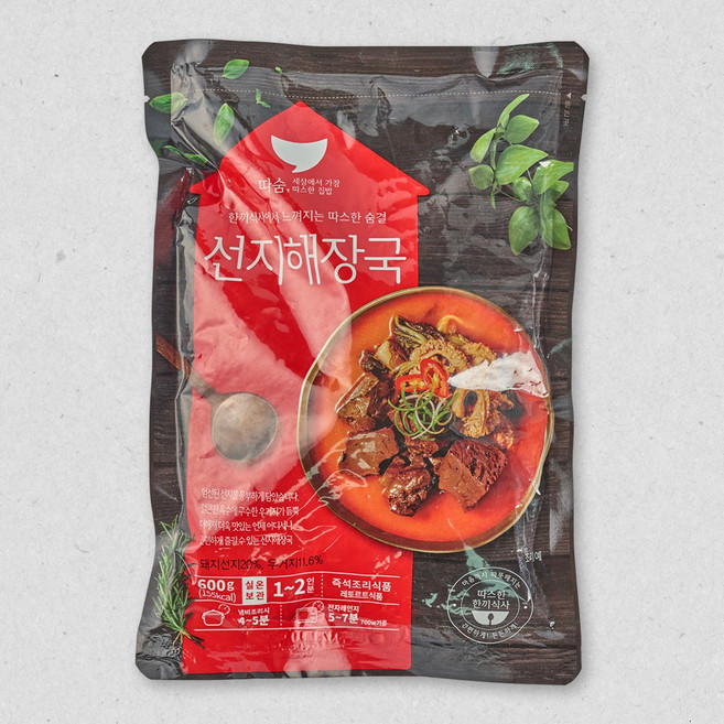선미 선지해장국 600g, 1개