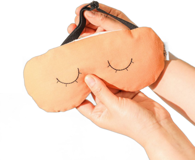 다다름소잉 황토 눈 팥 찜질팩 온열안대 100% 국내생산 수작업 스팀 아이 마스크, 1개 - 눈 온열 찜질기