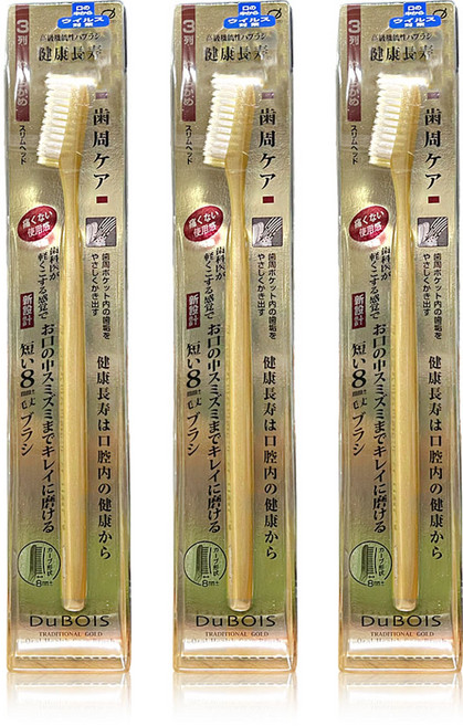 일본 이케모토 듀보아 오랄헬스케어 치주관리 칫솔 1p / 고급 초극세모 일제 칫솔, 3개, 1개입