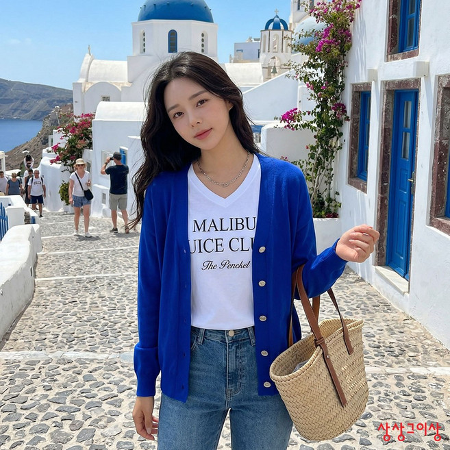 상상그이상 캐시미어 가디건 사무실가디건 여성 가을 가디건 고퀄 라운지