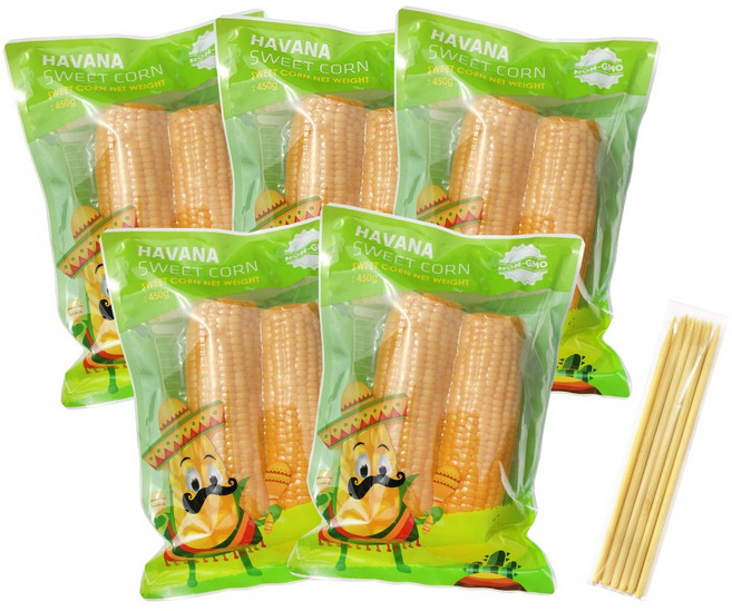 하바나스위트콘 2콘 5개세트 구매시 꼬지증정 / 노란옥수수 / 노랑옥수수, 1개