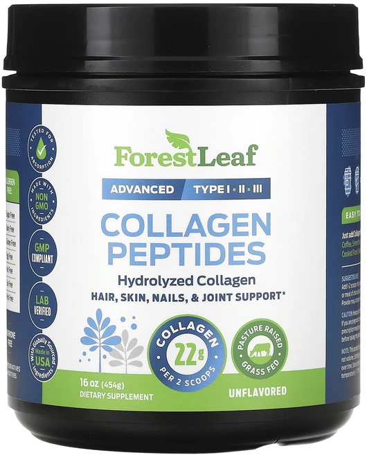 Forest Leaf 콜라겐 펩타이드 무맛 454g(16oz), ForestLeaf콜라겐펩타이드무맛454g16oz, 454g, 1개 - 쿠팡