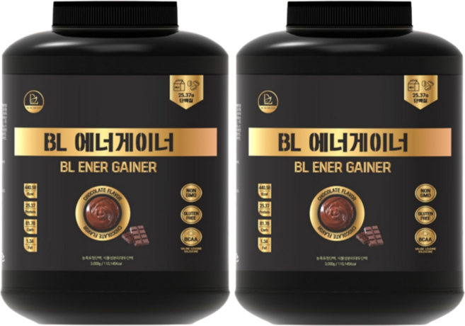 비엘에너게이너 1+1 (3kg+3kg) 단백질 보충제 웨이 프로틴 단백질 벌크업 초코맛, 2개, 3kg