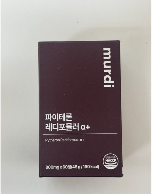뮤르디 레디포뮬러 1병(1개월) 루바브 백수오 추출물 정 800mg 60정, 5개