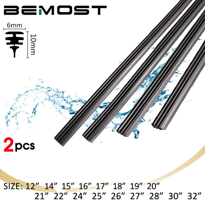 스트립 뼈없는 2pcs 15 6mm 27 19 리필 24 18 와이퍼 16 28 고무 30 21 자동차 14 20 22 25 17 블레이드 프레임리스 26 32 12, 2pcs 19 inch 475mm