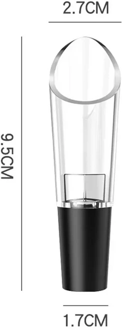 아크릴 와인 푸어러 디캔터 와인 휴대용 와인 에어레이터 푸어러 최대의 산소를 위한 빠른 와인 에어레이팅