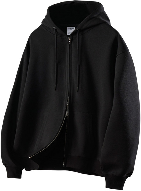 팀스핏 남녀공용 S~2XL 빅사이즈 오버핏 투웨이 지퍼 후드 집업