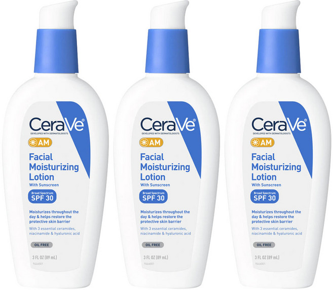 세라비 페이셜 모이스처라이징 로션 A.M, 89ml, 3개