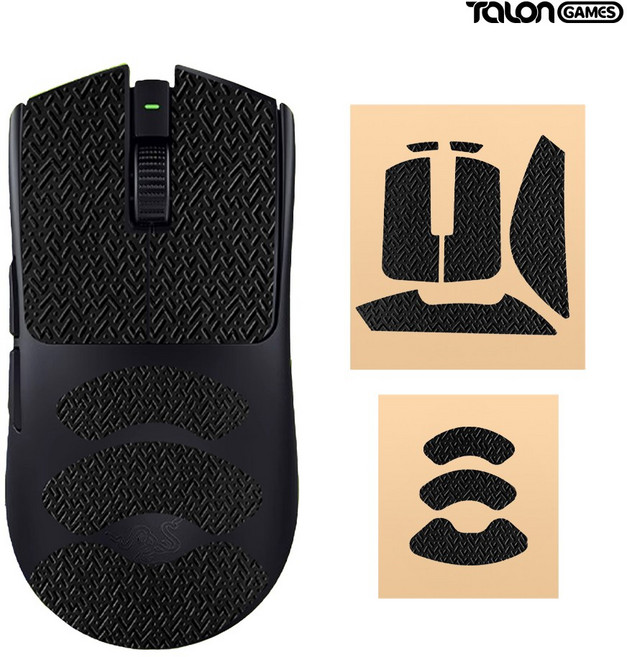 바이퍼 V3 V4 PRO 그립테이프 레이저 바브삼 탈론게임즈, 블랙(TG0059-1), 1개