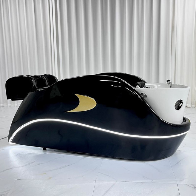 샴푸 안마의자 고급 전동 헤드스파 샴푸대 미용실 머리감는 의자 두피관리실 마사지 베드, B형세라믹바디마사지실리콘받침물순환, FREE