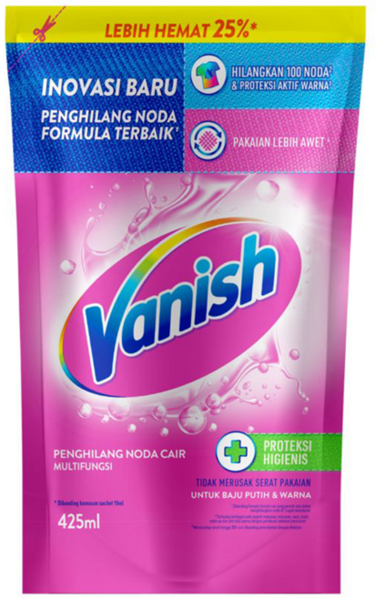 【Vanish 碧蓮】衣物去漬液補充包-彩色衣物用【兔雜tuzha】, 1包, 425ml
