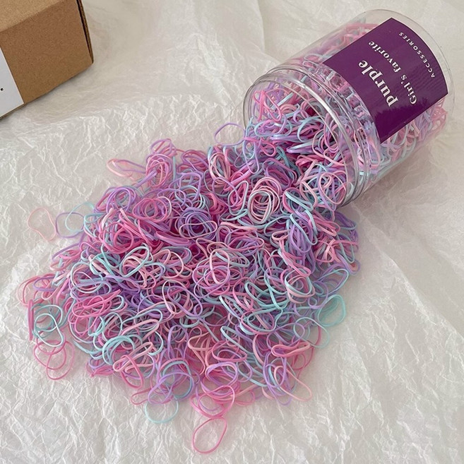 Lev Alice 綁髮橡皮筋，小筒裝不咬髮兒童髮圈