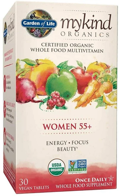 가든오브라이프 Mykind Organics 여성용 55+ 30정, 1개 - 쿠팡