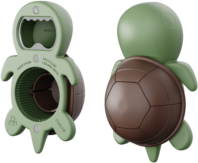 거북이 보틀 오프너 다용도 병따개 만능 오프너 휴대용 병따개 페트병 따개, 일반타입, 1개, 초코나무