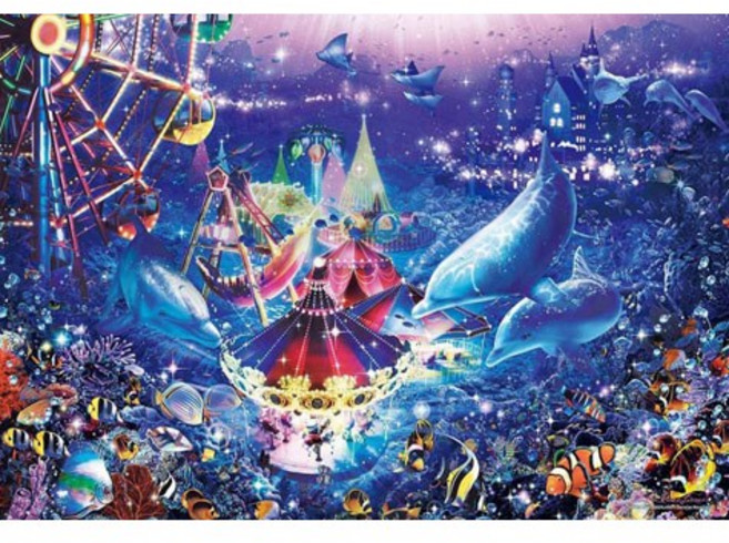 에포크 원더랜드의 돌고래 미니퍼즐 일러스트 2016피스 직소퍼즐 EP23-715, 1개