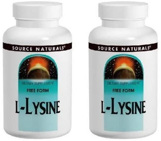 Source Naturals 일본직구 2개 세트 소스 네이쳐 LLysine 1000mg 100정 프리폼 아미노산 - 쿠팡