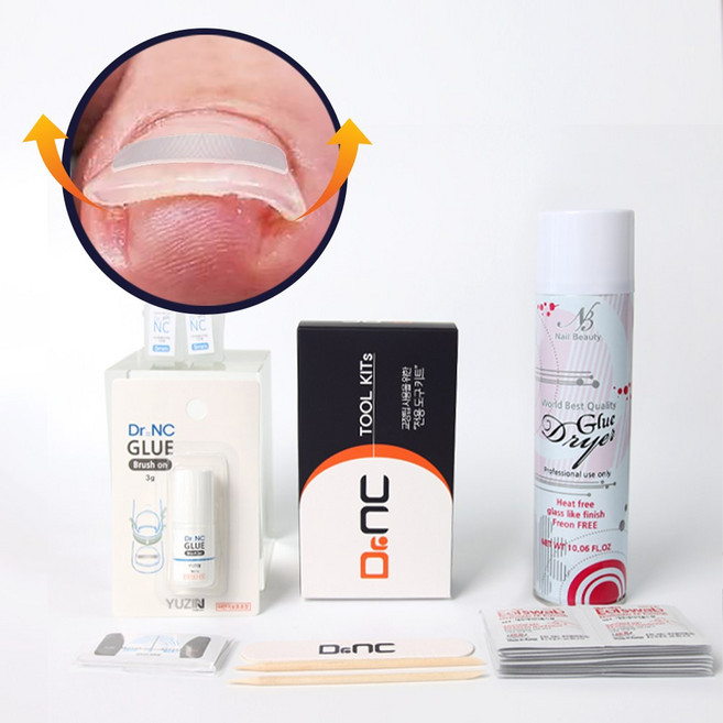 닥터엔씨 내성발톱 베이직세트, 1개, 5mmx10매+글루드라이