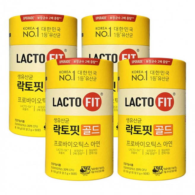 로아 락토핏 2g*50개*4통, 4개