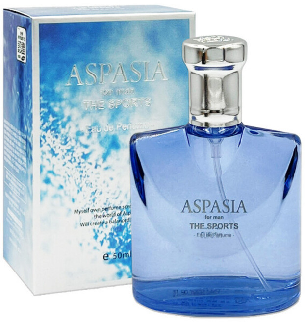 아스파시아 오 드 퍼퓸 포 맨 더 스포츠, 50ml, 1개