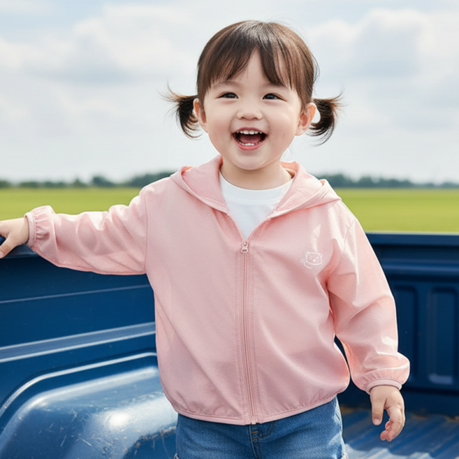 몽실이 소프트 자외선 차단 점퍼 유아 아동 바람막이