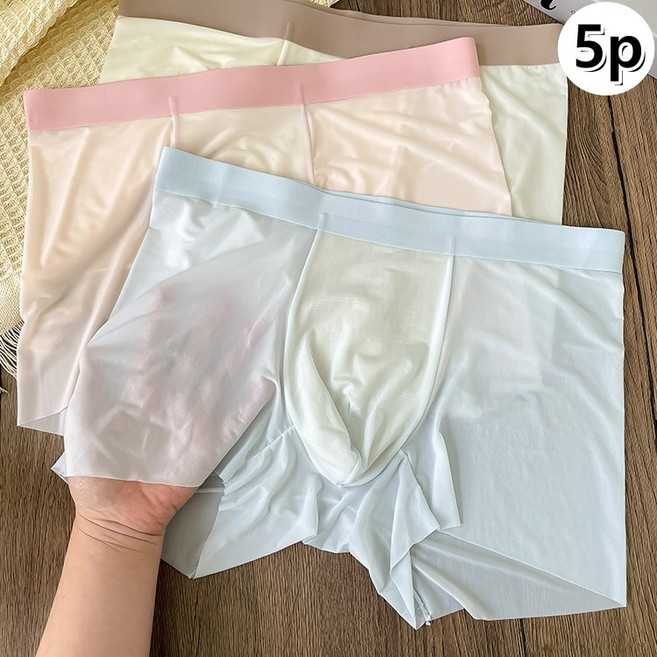 락해심 남성 쿨 드로즈 메쉬 노라인 팬티 5종 세트