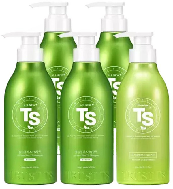 올뉴플러스 TS샴푸 500gx4개+프리미엄트리트먼트500gx