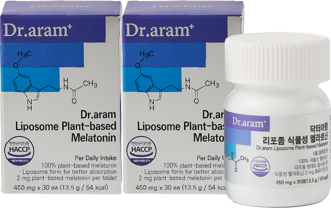 닥터아람 리포좀 식물성 멜라토닌, 30정, 2개