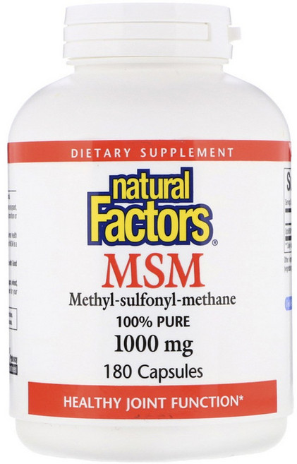 네추럴팩터스 MSM 1000mg 캡슐, 1개, 180정