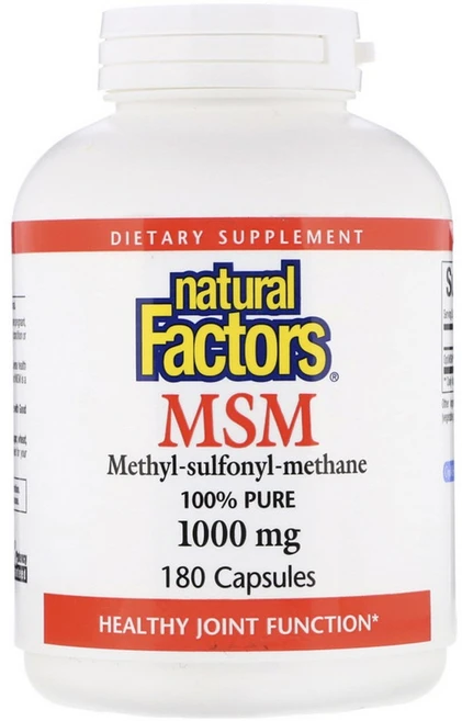 네추럴팩터스 MSM 1000mg 캡슐, 1개, 180정 - 쿠팡