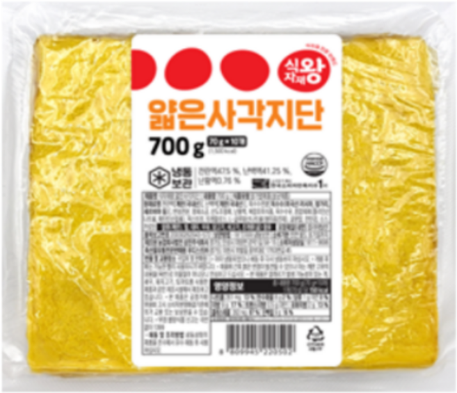 식자재왕 얇은 사각지단 계란지단, 1개, 700g