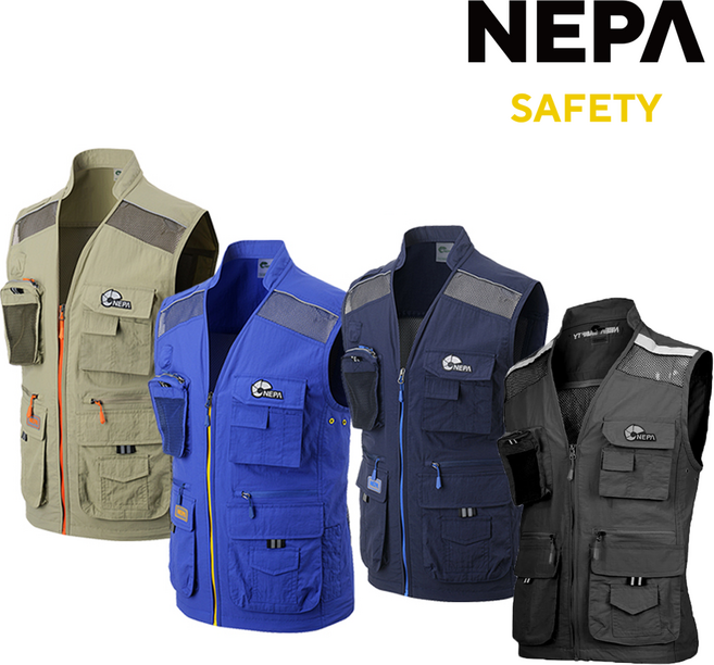 네파 2017년 안전조끼 작업조끼 여름조끼 블루