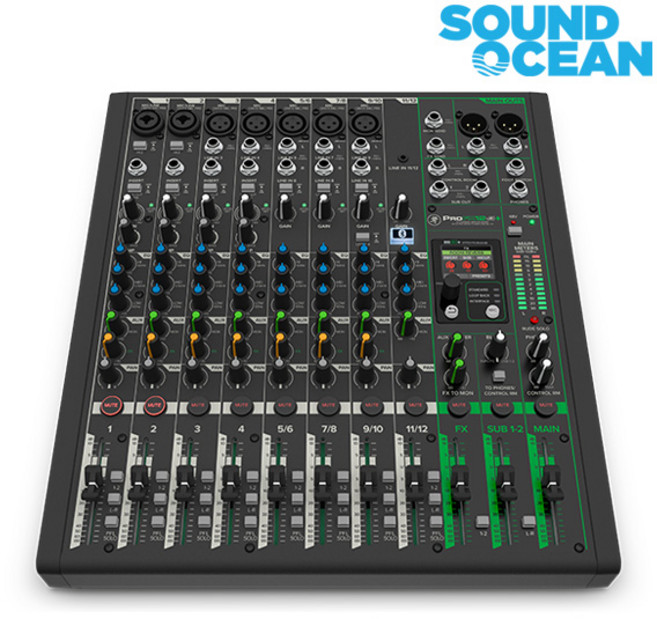 맥키 오디오 믹싱 콘솔 믹서 MACKIE Audio Mixer, ProFX12v3+
