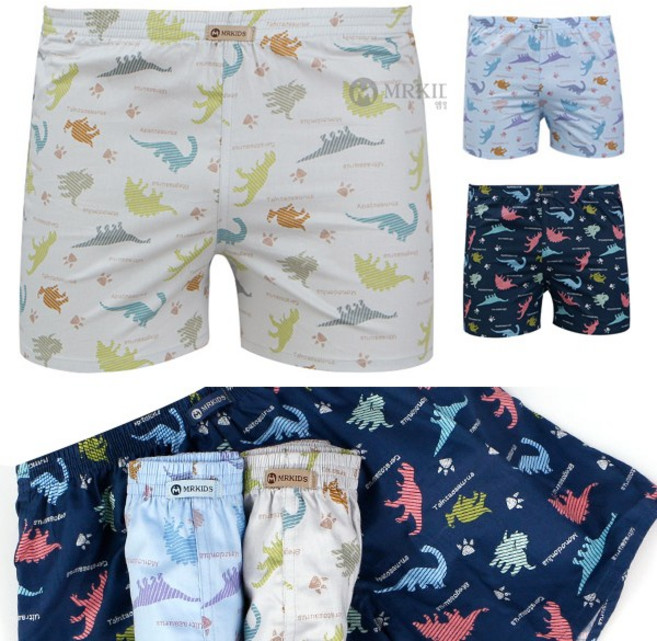 초등학생 아동 트렁크팬티 순면100％ 3종