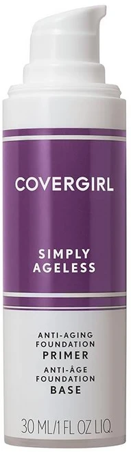 COVERGIRL+올레이 심플리 에이지리스 3-in-1 리퀴드 파운데이션 미디엄 베이지 30ml, Primer, 1 - 쿠팡